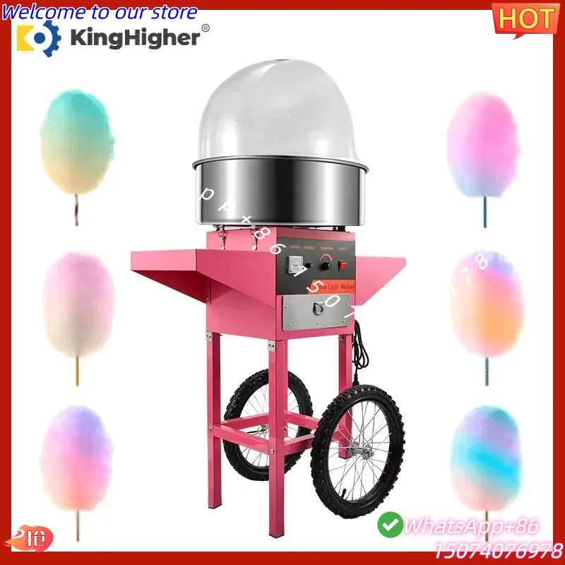 Commercial Cotton Candy Machine Cart - 2026년형 전문 전기 솜사탕 제조기, 카트와