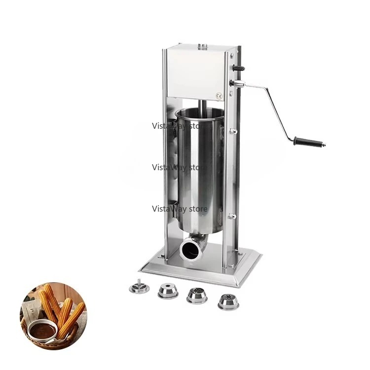 Churros Extruder Machine Manual - 수동 스테인리스 스페인식 소시지 제조기 수직