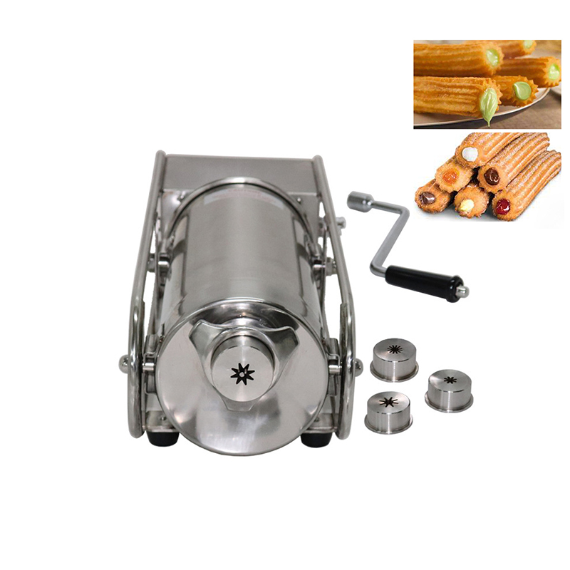 Churros Extruder Machine Manual - 3L 스테인레스 스틸 수동 Churros Maker