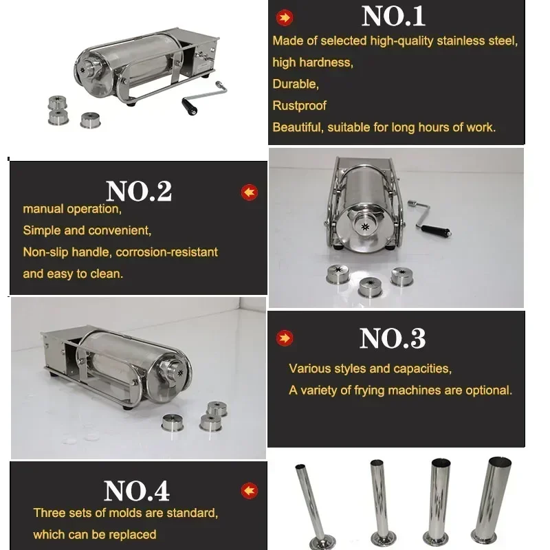2025 신형 WDG3 츄러스 메이커 3L 스테인리스  - Churros Extruder Machine Manual 리뷰 및 가격