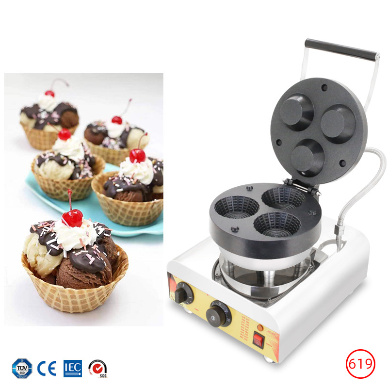 상업용 3구 아이스크림 와플 콘 메이커 아이스크림 와플 - Commercial Waffle Cone Maker Ice Cream 리뷰 및 가격