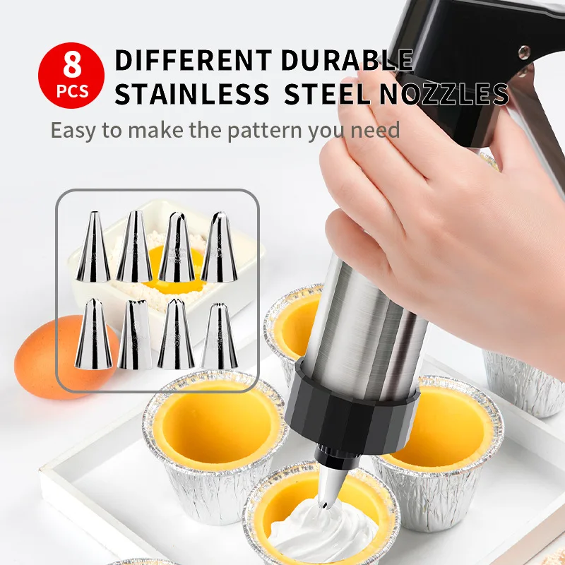 DIY 수동 쿠키 몰드 건, 쿠키 프레스 키트, 기관총 - Churros Extruder Machine Manual 리뷰 및 가격