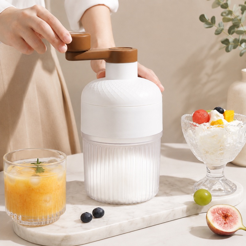 휴대용 수동 얼음 분쇄기 스노우 콘 메이커 핸드 크랭크 - Snow Cone Shaved Ice Machine 리뷰 및 가격