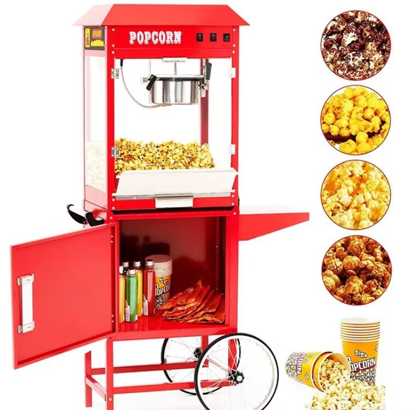 전기 팝콘 기계, 8온스 용량, 1600W, 자동, 구 - Commercial Popcorn Maker 8Oz 리뷰 및 가격