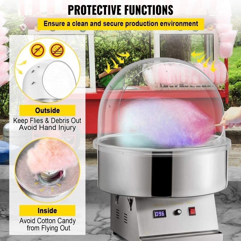 21인치 상업용 솜사탕 기계 커버 투명 설탕 제조기 버 - Cotton Candy Maker With Cover Shield 리뷰 및 가격