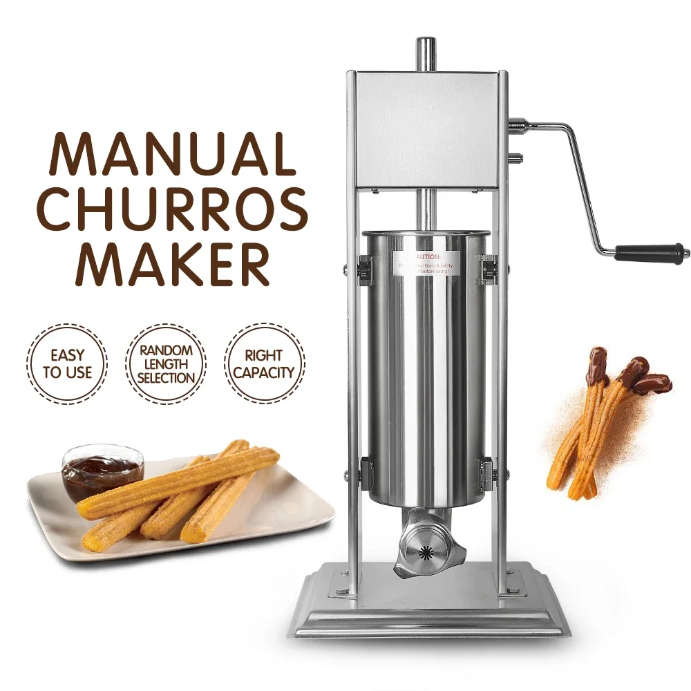 3L/5L 수동 추로스 제조기 라틴 과일 기계 데스크탑 - Churros Extruder Machine Manual 리뷰 및 가격