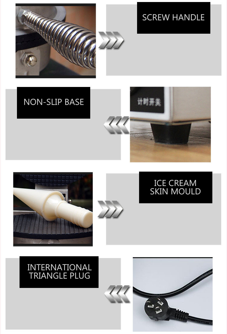 상업용 아이스크림 콘 기계 와플 크러스트 기계 바삭한  - Commercial Waffle Cone Maker Ice Cream 리뷰 및 가격
