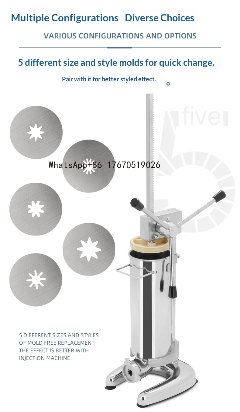산업용 츄러스 필러 제조기 수동 핸들 츄러스 반죽 압출 - Churros Extruder Machine Manual 리뷰 및 가격