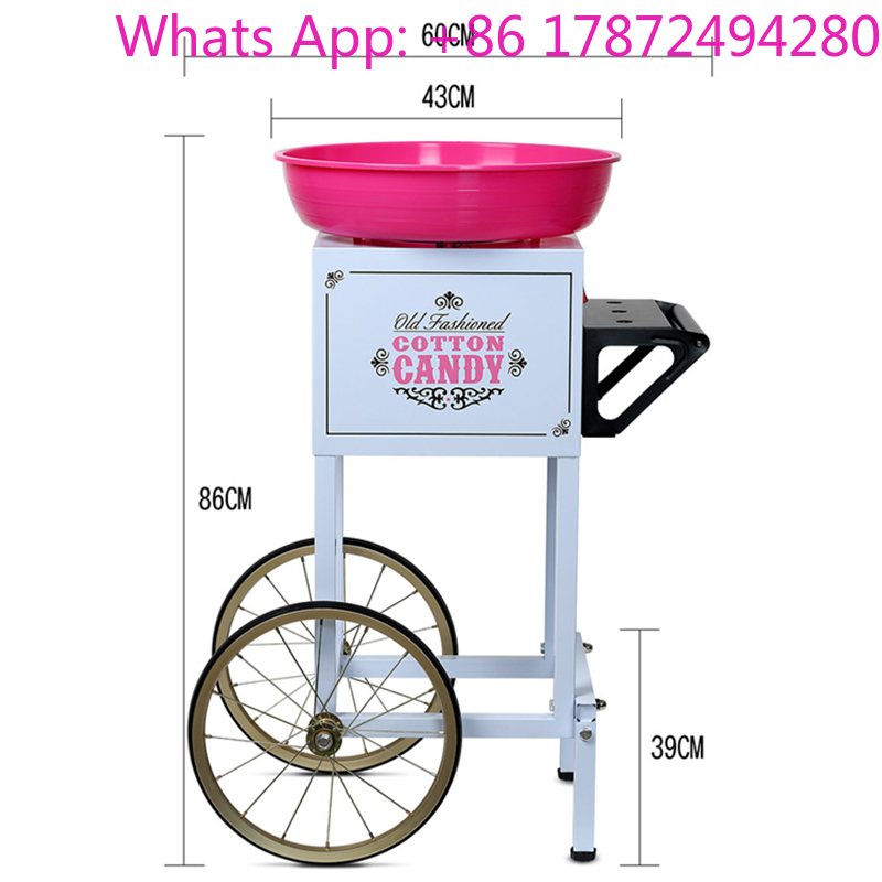 고출력 상업용 팬시 전기 이동식 노점 카트 컬러 솜사탕 - Commercial Cotton Candy Machine Cart 리뷰 및 가격