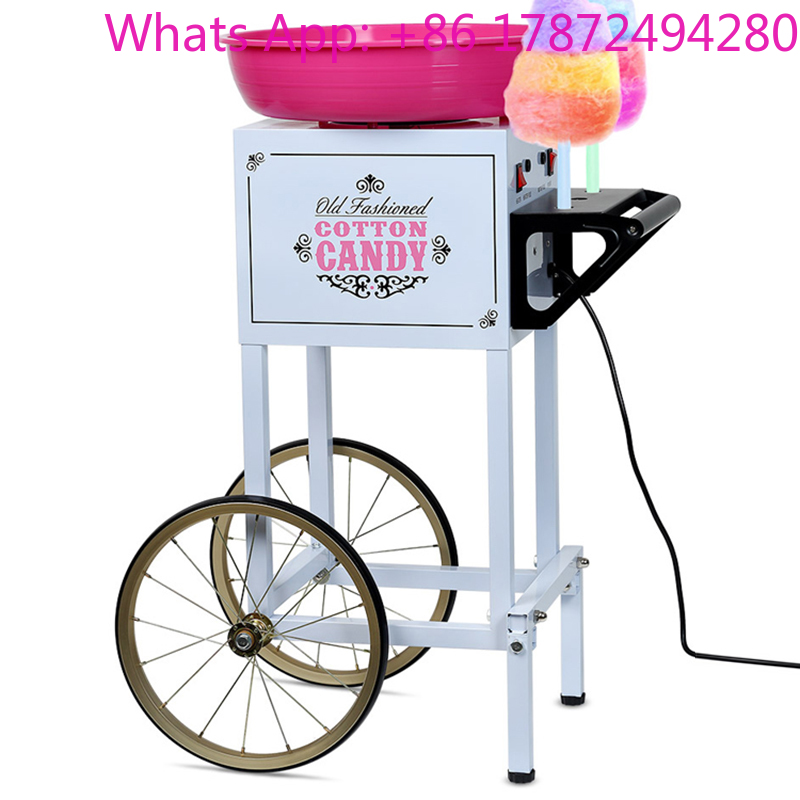고출력 상업용 팬시 전기 이동식 노점 카트 컬러 솜사탕 - Commercial Cotton Candy Machine Cart 리뷰 및 가격