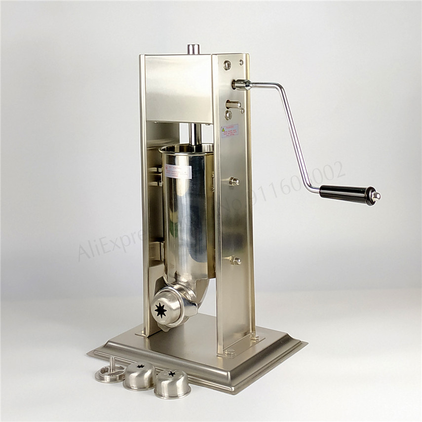 츄러로 제조기 2L 소시지 스터퍼 필러 소시지 살라미  - Churros Extruder Machine Manual 리뷰 및 가격