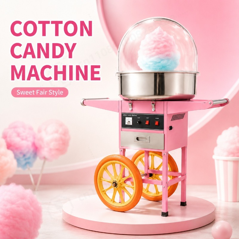 바퀴가 달린 이동식 솜사탕 판매대, 상업용 솜사탕 제조 - Commercial Cotton Candy Machine Cart 리뷰 및 가격