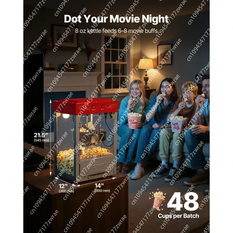 상업용 8온스 스테인리스 스틸 팝콘 메이커 800W 극 - Commercial Popcorn Maker 8Oz 리뷰 및 가격